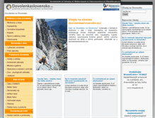 Tablet Screenshot of dovolenkaslovensko.eu